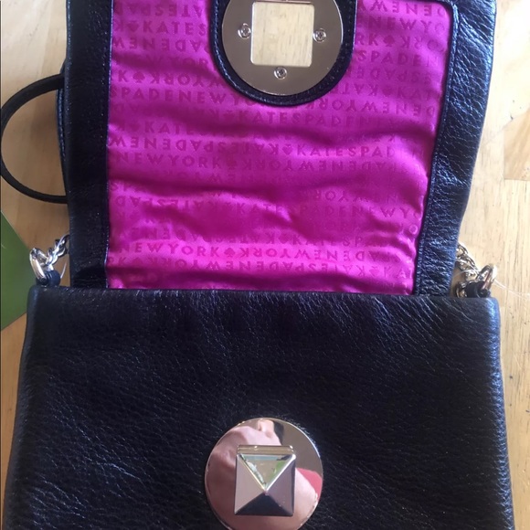 NWT Kate Spade WKRU 3570Crossbody Quilted Lthr BLK - Picture 4 of 12